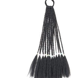 Harilla Flechten Haarverlängerung Twists weich wie menschliches Haar, Styling Flechten schwarzes Haar Geflecht Erweiterung für Pferdeschwanz für Kinder, 1b