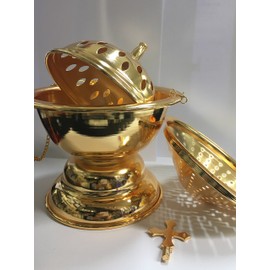 Hanging Censer/Charcoal Incense Burner~9" H.