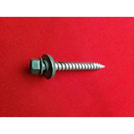 Unbranded 10x 2" Ivy Green Metal Roofing/siding wood screws