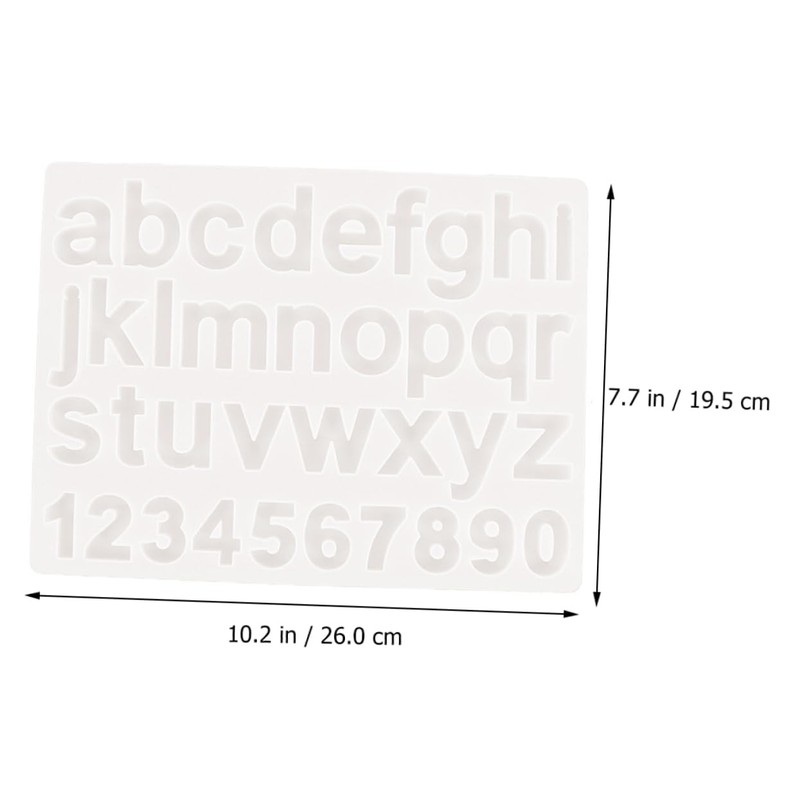 NOLITOY Alphanumeric Stencil Set Numbers Letters Mold for DIY Jewelry