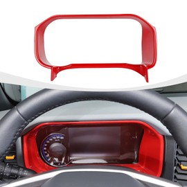 RAZPOY for Bronco Dashboard Panel Trim, Center Control Dash Board Cover Compatible with 2021-2024 Ford Bronco Interior Accessories, Red