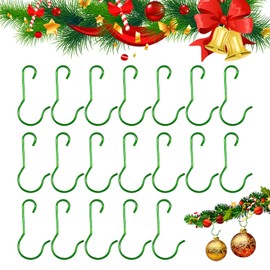 Pack of 100 Hooks for Christmas Baubles, Christmas Tree Bauble Hangers, Quick Hangers for Christmas Decorations, Christmas Bauble Hangers, Christmas Tree Decoration Pendants, Christmas Baubles Hooks