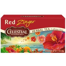 Celestial Seasonings Tea No Caffeine Herbal Tea, Red Zinger 20 ea (Pack of 2)