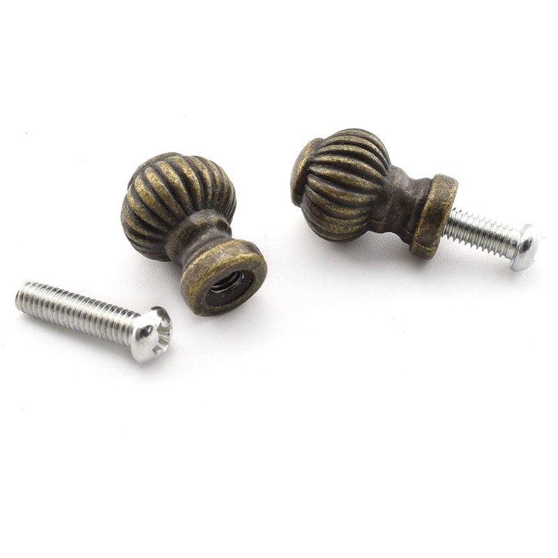 SDTC Tech 4-Pack Antique Lantern Pull Handle Mini Bronze Old