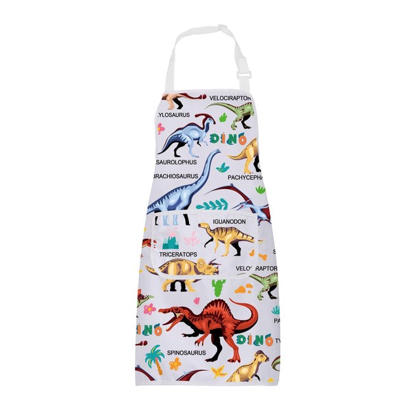 ENSIANTH Dinosaur Aprons with Pockets Funny Dinosaur Gifts Dinosaur Lover