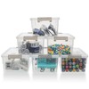 Citylife 6 Pack Plastic Storage Box Small Stackable Storage Box