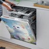 Cute White cat Dishwasher Magnet Cover,Front Dishwasher Cover Decoration Reusable