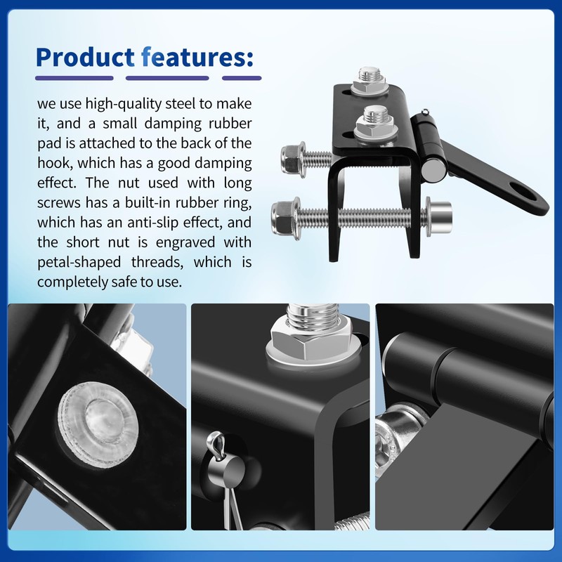 Snowmobile Bumper Hitch, Snowmobile Sled Trailer Tow Hitching Kit Compatible
