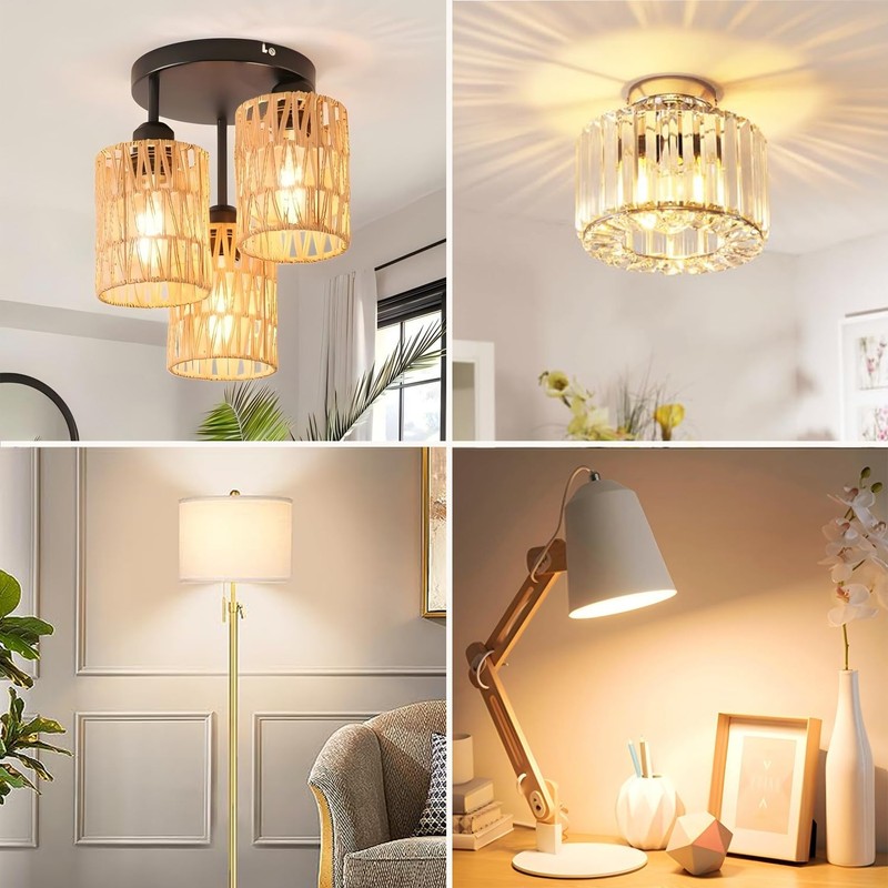 Vinaco A19 Dimmable LED Bulb 2700K Warm White, 4 PCS
