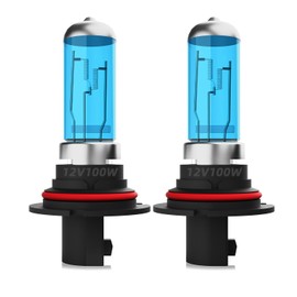 DMEPUGI Headlight Bulbs Fit For Ford Taurus 1992-2007, 9007 High Low Dual Beam Combo, Super Bright 5500K White Light High Performance Halogen Light Bulbs, 2PCS