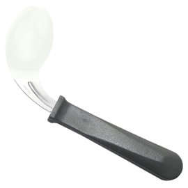 Rehabilitation Advantage Left Handed Grip Easy Coated Offset Spoon