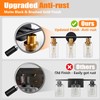 DLLT 3-Light Bathroom Light Fixtures: Black and Gold Modern Vanity
