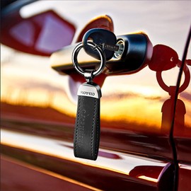 Leather Key - Key Chain Holder for Men and Women - Multifunctional 360 Degree Rotatable Swivel Genuine Leather Key Chain for