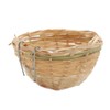 Baoblaze 2pcs Bamboo Canary Nest toy Finch Breeding Nesting Hanging
