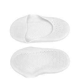 Moisturizing Foot Socks Women Crack-Proof High Elastic Gel Socks Repair Dry Feet Cracked Heel Softens Rough Skin Foot Care One Pair (White, S)