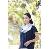 Selvin 100% Cotton Fluffy Gauze Fashionable Snood, Blue