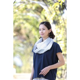 Selvin 100% Cotton Fluffy Gauze Fashionable Snood, Blue