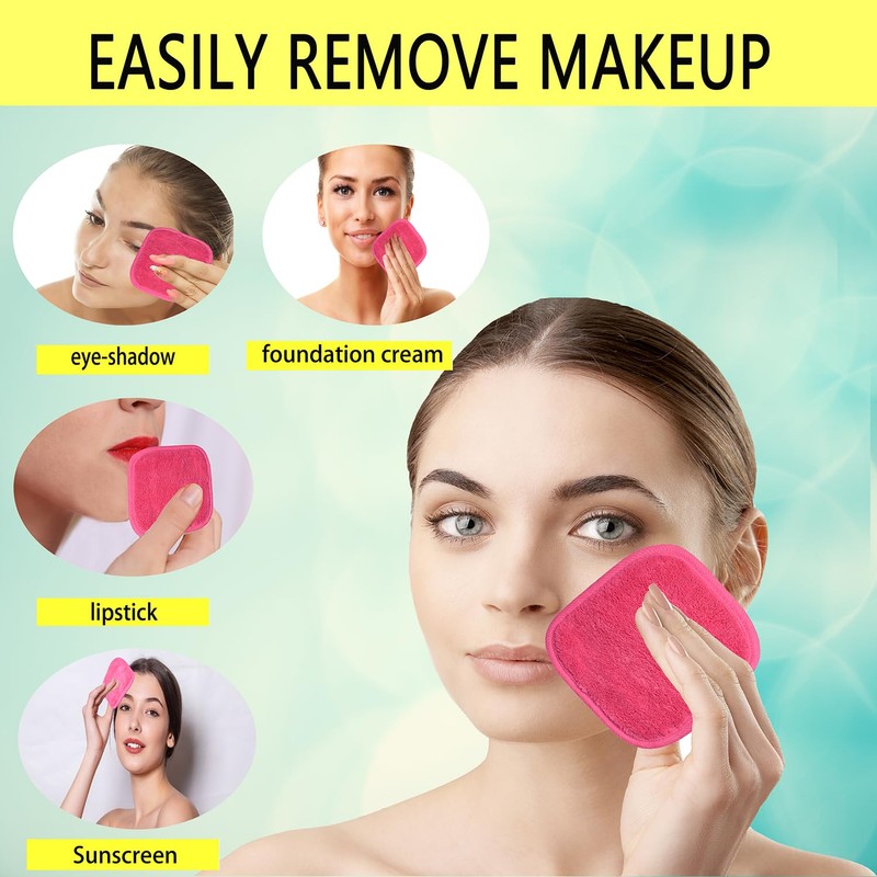 BloomSesame Microfibre Make-Up Cloth, Reusable Microfibre Face Cleansing Cloth, Makeup