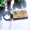 Ashton and Finch Wooden Skiing Keyring - Laser Engraved Keychain