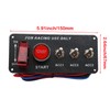 BLLYOGU 12V Ignition Switch Panel with Engine Start Button, 5