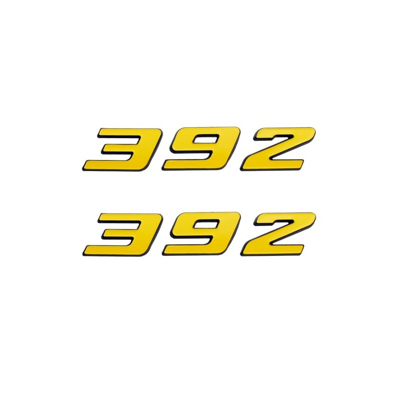 Aimoll 2pcs 392 Emblem, Badge Decal 3D Logo for 392