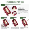 Door Hinge Jig, Door Hinge Mortiser for Router, Length 3”