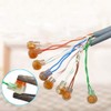 BUYGOO 200PCS Waterproof Gel-Filled Orange Clear Button Telephone Wire Connectors