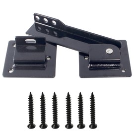 Gate Latch for Wooden Fence, 9 Inch Heavy Duty Fence Gate Latch with Padlock Hole, Outdoor Flip Gate Latch for Wood and Metal Gates, Yard, Shed, Barn