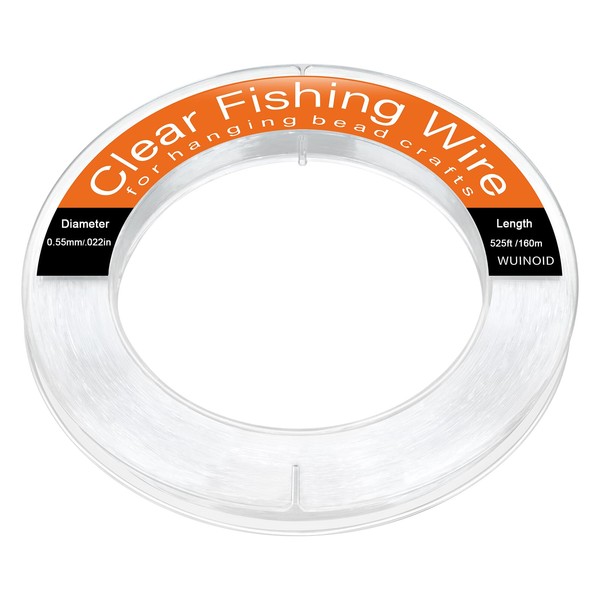 Clear Fishing Line Wire 525 ft, Invisible Fishing Wire Nylon