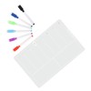 TEHAUX 1set Magnetic Acrylic Dry Erase Board for Fridge Erasable