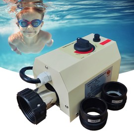 Vanbolt Pool Heater-3KW 220V 240V Electric Pool Water Heater, Upgrade Portable Constant Temperature Control Pool Warmers for Above Ground Pools, Thermostat Used for Spa, Bathtub, Mini Swimming Pool