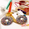 Christmas Ornaments 2024, Sweet Chocolate Iced Donut with Sprinkles Ceramic