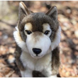 Auswella Remus Timber Wolf By Auswella Plush® Toy Plush Stuffed Animals- 23 x 14 x 7 Inch