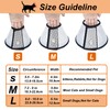 Vivifying Dog Cone Collar, 9.0-10.6 Inches Lightweight Plastic Elizabethan Collar