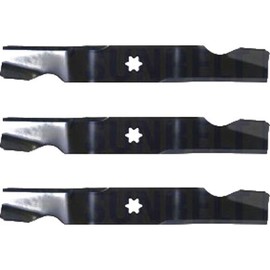 (3 Pack) Premium Medium Lift - Notched Replacement XHT Lawn Mower Blade Fits Craftsman SPM199562627 | 17.9" x 2.5" / 6 Pt. Star Hole