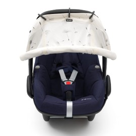 Dooky Sunshade for Baby Car Seat/ Pram/ Stroller/ Pushchair, Universal Fit, Protects from Sun, Wind and Light Rain, UPF 50+ UV Protection, Easy to Install and Wash, Dandelion
