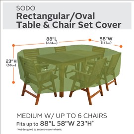 Classic Accessories 55-941-041901-EC Sodo Plus Table Cover, Medium