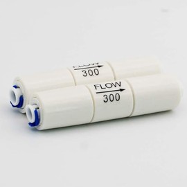 50GPD Flow Restrictor 300CC 1/4" Quick Connect for RO Reverse Osmosis (Pack of 2)