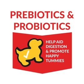 Pup Corn Plus - Puffed Dog Treats with Preiotics and Probiotics - Chicken & Cheddar Cheese, (8oz)