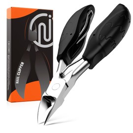 Precision Nail Scissors for Toenails and Fingernails, Professional Nail Clippers for Thick, Strong Ingrown Toenails, Sharp Nail Clippers Made of Stainless Steel, Nail Clippers with Soft Handle in Imitation Wing