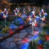 4th of July Decorations Red White and Blue Lights, 4PCS