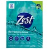 Zest 8-Bar Bath Size Soap, Aqua, 4 Ounce per bar,