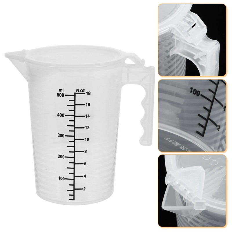 Alipis Large Capacity Graduated Measuring Cup with Insulated Handle Material
