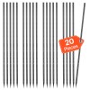VEVOR 16-Inch 16 Pack Rebar Stakes Straight Galvanized Steel Ground