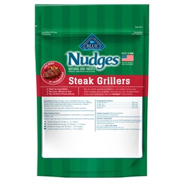 Blue Buffalo Nudges Grillers Dog Treats, Steak, 5-oz. Seasonal Bag