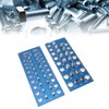 Nut and Bolt Thread Checker, 38 Holes Blue Imperial Metric