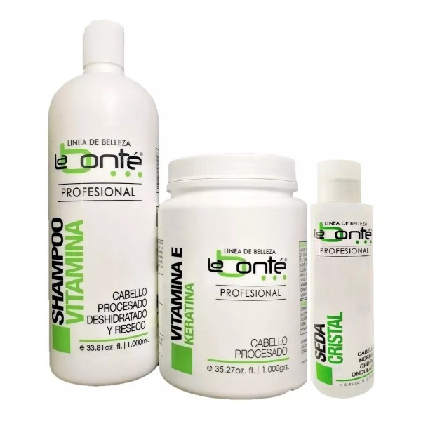 Labonté Shampoo Vitamina 1lt + Vitamina E Keratina 1lt +