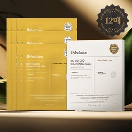 JM Solution Bio Vita Duo Brightening Mask 34g 4 sheets x 3 packs / 제이엠솔루션 바이오 비타 듀오 브라이트닝 마스크 34g 4매 x 3개