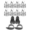 12Pcs Finger Picks Metal Celluloid Index Thumb Cots Guitar Playing