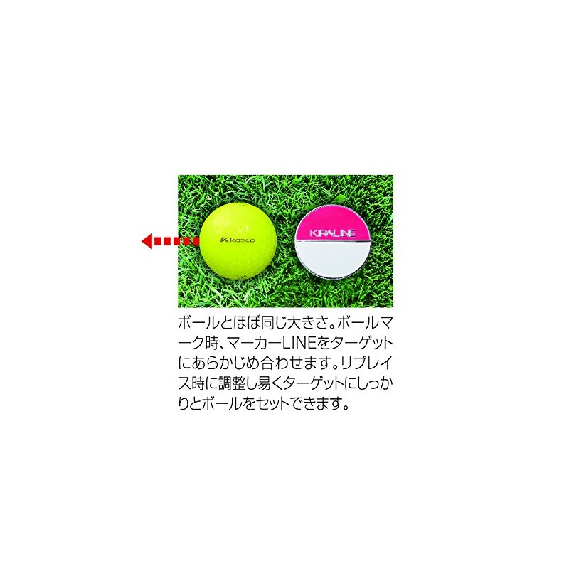 Kasco Green Marker Kasco KIRALINE Marker Unisex KIZM1710 Yellow/Blue Material: